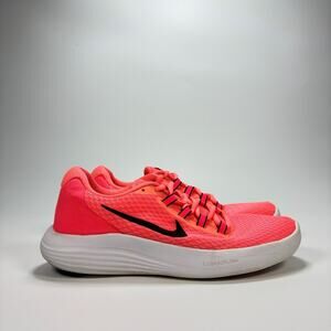 Nike Lunarconverge Hot Pink Lunarlon Running Shoes 852469-600 Women's Size 8